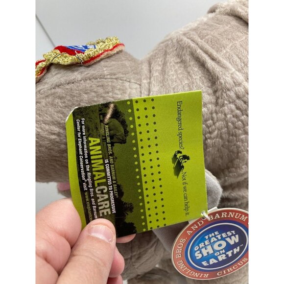 Ringling Bros Plush Elephant Mom & Baby – Circus Toy w/ Tags – Vintage Collectib - Picture 12 of 12